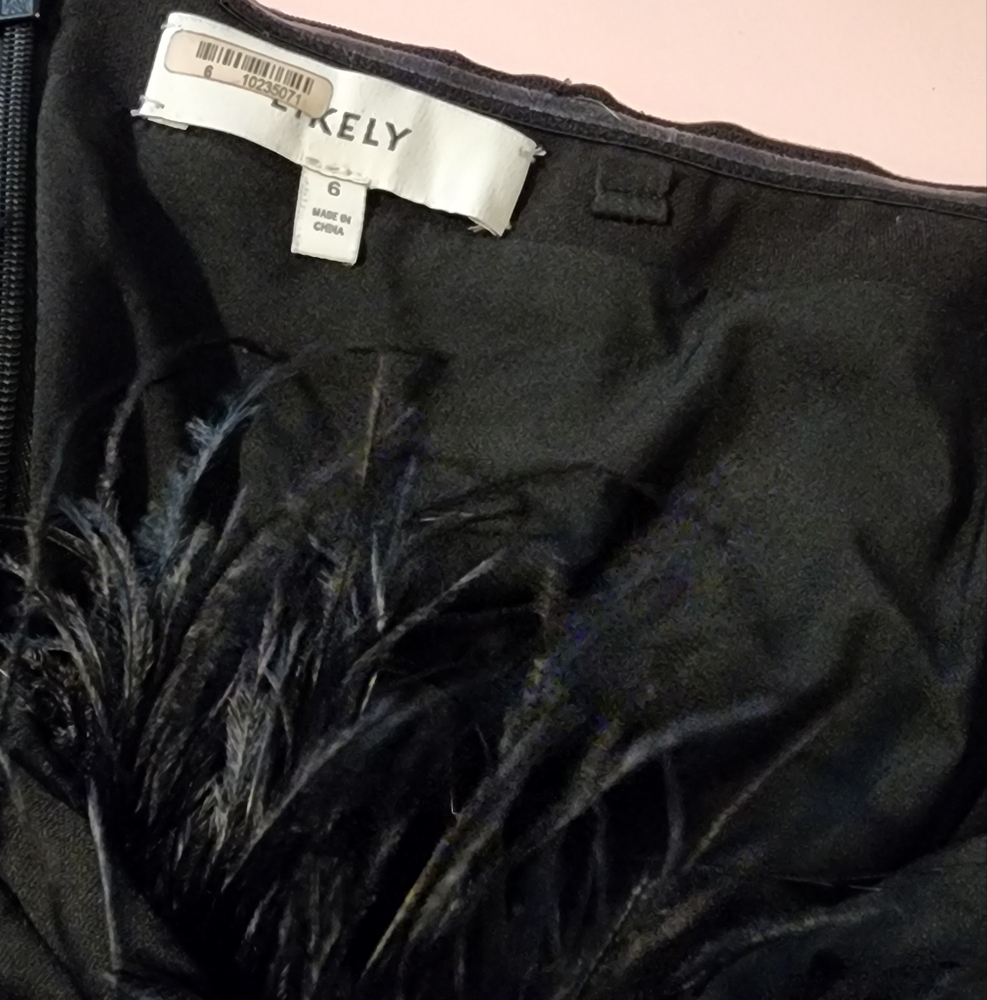 Revolve X Likely Desi Feather-Trim Bodycon Midi Dress cocktail dress size 6 - Picture 6 of 6